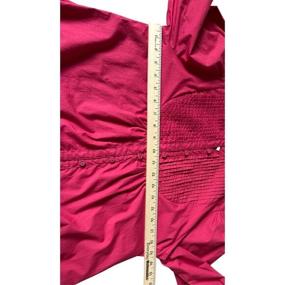 NEW ANNA CATE CAITLYN DRESS size M Bright Red Long Sleeve Poplin $278 - Picture 5 of 8